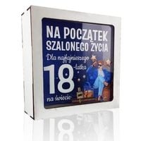 skarbonka z okienkiem 18-stka elegant chłopak 3301-el18