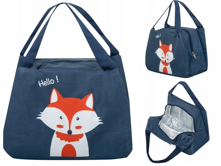 TORBA TERMICZNA IZOLACYJNA LUNCH JEDZENIE ŚNIADANIE PIKNIK PLAŻĘ BIWAK zdjęcie 1