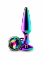 nsnovelties tapered plug medium aluminiowy chromowany średni rozmiar