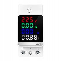 Licznik Energii Prądu Mocy Napięcia Wielofunkcyjny Cyfrowy Miernik DIN 100A