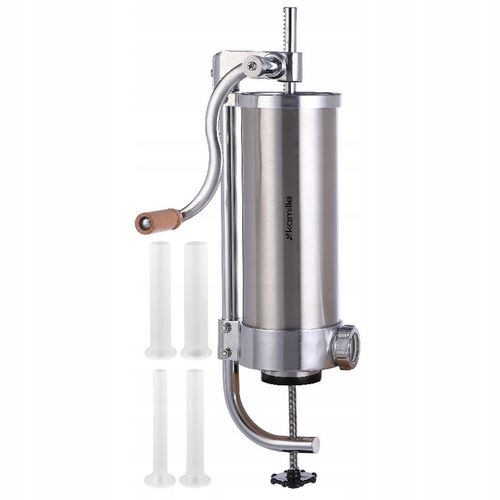 NADZIEWARKA DO KIEŁBASY PIONOWA 3 kg MASZYNKA DO KIEŁBAS SZPRYCA KAMILLE na Arena.pl