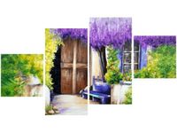 90CM 160 OBRAZ 4 ELEM WIEJSKI ZAKĄTEK ŚCIENNY