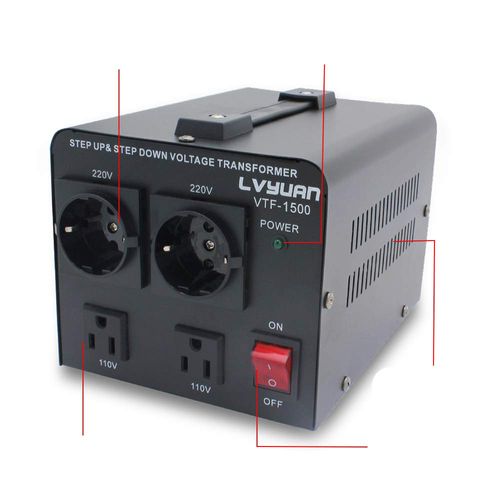 Przetwornica napięcia Yinleader ‎VTEU-1500 transformator 110/220V 1500W na Arena.pl