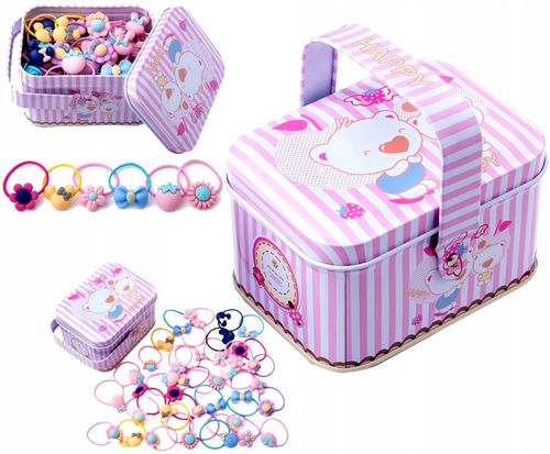 Zestaw Gumek 40Szt Do Włosów Dziewczynki Dziecka na Arena.pl