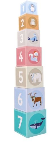 Piramida z kubeczków zwierzęta arktyczne na Arena.pl