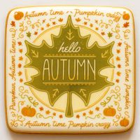 CIASTKO LUKROWANE GREEN AUTUMN ROZ.XL POZIOM JESIEŃ RĘCZNIE ROBIONE