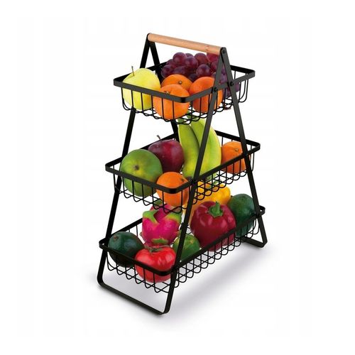 trzypoziomowy regał, koszyk na owoce i warzywa 34 x 17,5 x 47cm sz44cz na Arena.pl