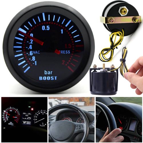 WSKAŹNIK CIŚNIENIA DOŁADOWANIA TURBO BOOST ZEGAR CIŚNIENIE 2BAR PODŚWIETL. na Arena.pl