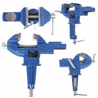 Imadło stołowe żeliwne obrotowe 360° 65 mm kraft&dele KD10741