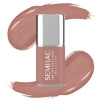 SEMILAC LAKIER HYBRYDOWY 3w1 ONE STEP GLOSSY S235 PEACH BEIGE 7ml