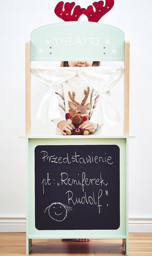 Duży drewniany sklep stragan teatr waga terminal płatniczy warzywa i owoce na Arena.pl