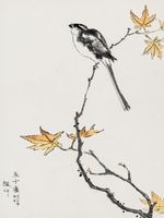 Plakat 30x40cm Japanese Long-tailed Tit, Kashu Vintage do Salonu