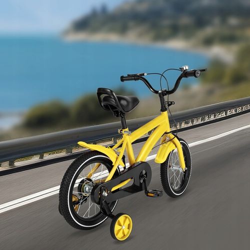 Rower dziecięcy 14 cali - żółty na Arena.pl