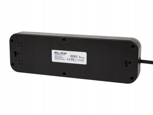 PRZEDŁUŻACZ 4x USB 5 GNIAZD 3m USB ŁADOWARKA TYP-C CZARNY LISTWA ZASILAJĄCA na Arena.pl