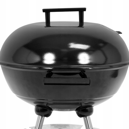 GRILL OGRODOWY WĘGLOWY RUSZT STALOWY OKRĄGŁY 41CM POKRYWA Z POKROWCEM LUND na Arena.pl