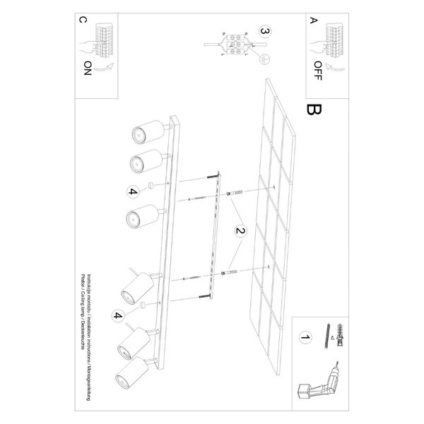 Plafon RING 6L beżowy zdjęcie 10