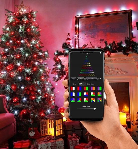 LAMPKI CHOINKOWE INTELIGENTNE 200 LED USB APP BLUETOOTH SMART PILOT zdjęcie 10