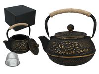 Czajniczek żeliwny z emaliowanym wkładem