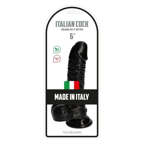 Dildo Italian Cock 6Black na Arena.pl