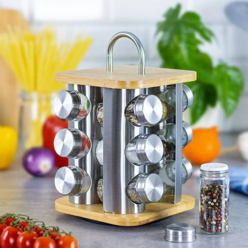 stojak na przyprawy 12 pojemników klausberg kb-7554 na Arena.pl