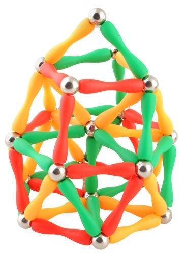 Klocki magnetyczne 3D - 130 elementów na Arena.pl