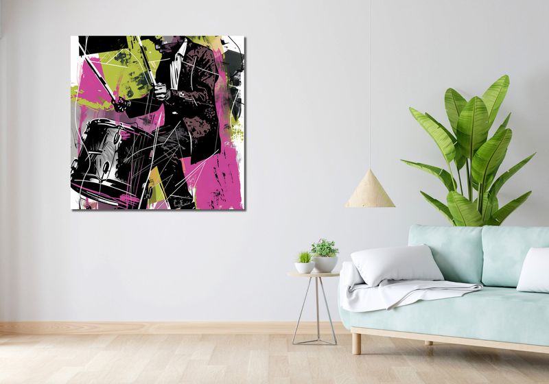 Obraz 100x100cm Perkusyjna Energia zdjęcie 2