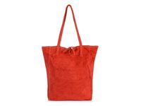 Damska Włoska Skórzana Torebka Worek A4 Troczek W18