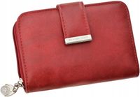 Pojemny Portfel Damski Z Miękkiej Skóry Rozkładany Na Suwak Zamek Zatrzask