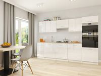 Zestaw mebli kuchennych Pensylwania Białe POŁYSK