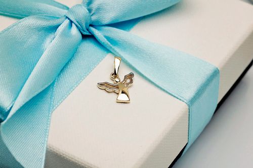 złoty wisiorek aniołek próba 333 na Arena.pl