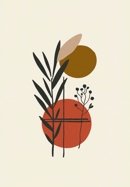 Plakat 68x98cm Kontrast w Botanice zdjęcie 1