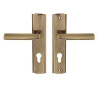 KLAMKA ZEWNĘTRZNA MIRO 72MM NA WKŁADKĘ LEWA PATYNA