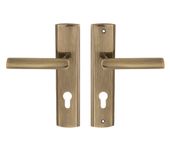 KLAMKA ZEWNĘTRZNA MIRO 72MM NA WKŁADKĘ LEWA PATYNA