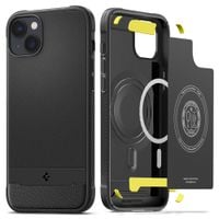 SPIGEN RUGGED ARMOR ETUI OCHRONNE Z MAGNESEM DO IPHONE 14 CZARNE
