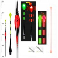 Spławik Świecący 2.0g - Zmiana Koloru + Dwie Funkcje + 2x Bateria + Tuba