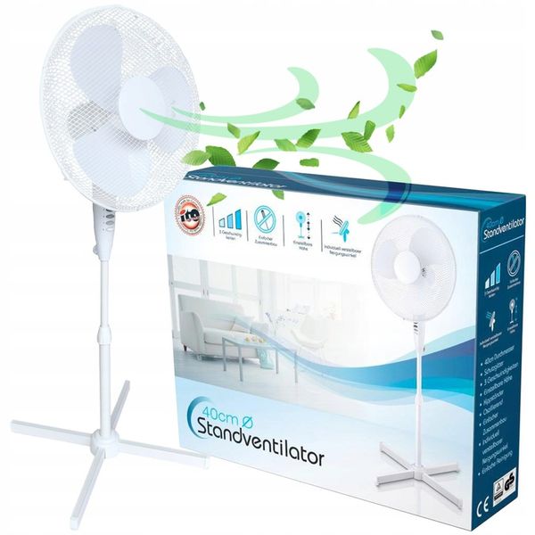 Wentylator podłogowy Ito 40CM Ventilator biały zdjęcie 1