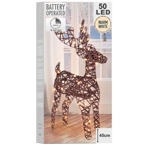 Renifer świecący brązowy 50 LED 50 cm na Arena.pl