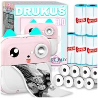 DRUKUŚ 3.0 PRO DRUKARKA APARAT NATYCHMIASTOWY TERMICZNA 2 KOLORY +3 ROLKI