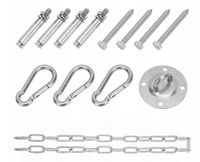 UCHWYT MOCOWANIE HUŚTAWKI HAMAKA ZESTAW MONTAŻOWY MOCUJĄCY HAK SUFITOWY