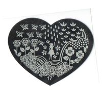 Blaszka do stempelków Serduszko 17