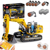 Klocki konstrukcyjne Mould King koparka gąsienicowa RC