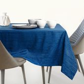 Obrus Plamoodporny VESTA Mankiet 140x450 Indygo AmeliaHome