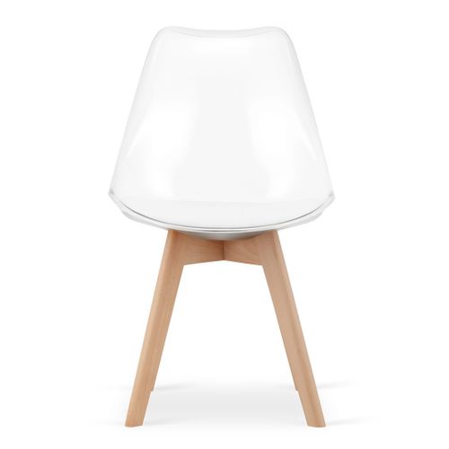 Krzesło MARK - przezroczyste / nogi naturalne x 1 na Arena.pl