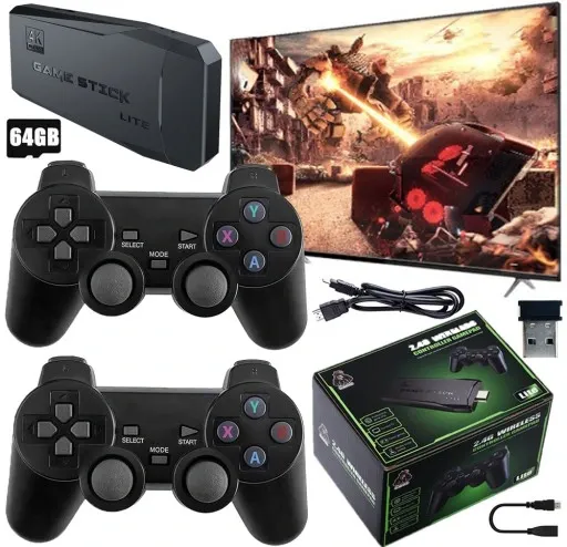 KONSOLA HDMI GAME BOX EMULATOR TV + 2 KONTROLERY POD TELEWIZOR DLA DZIECI zdjęcie 1