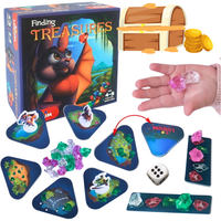 Gra Planszowa Dzień/Noc Szukanie Skarbu Zestaw Klejnoty Wyspy Gra Rodzinna