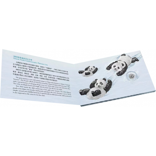 Chińska Panda 1 gram Platyny 2022 na Arena.pl