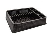 suszarka plastikowa do naczyń czarna 4249