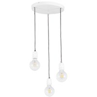 Loftowa lampa wisząca PORCIA 9181302R ceramiczna kaskada biały grafitowy