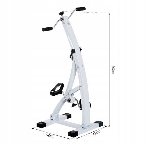 Trenażer dla Seniorów Rowerek Treningowy do Ćwiczeń Rehabilitacji Rąk i Nóg na Arena.pl