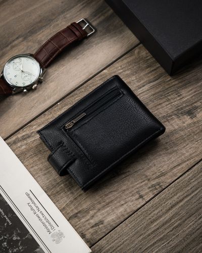 portfel męski z klipsem na banknoty - cavaldi na Arena.pl